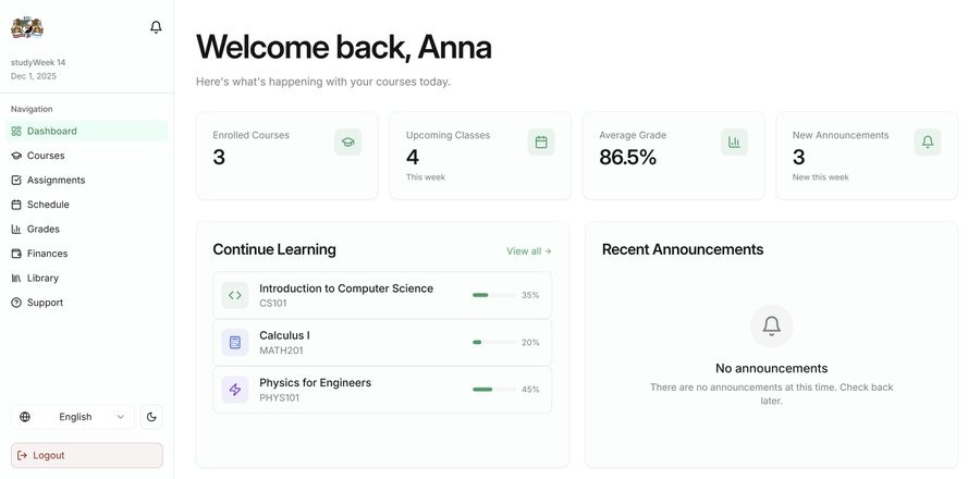 Student Dashboard App