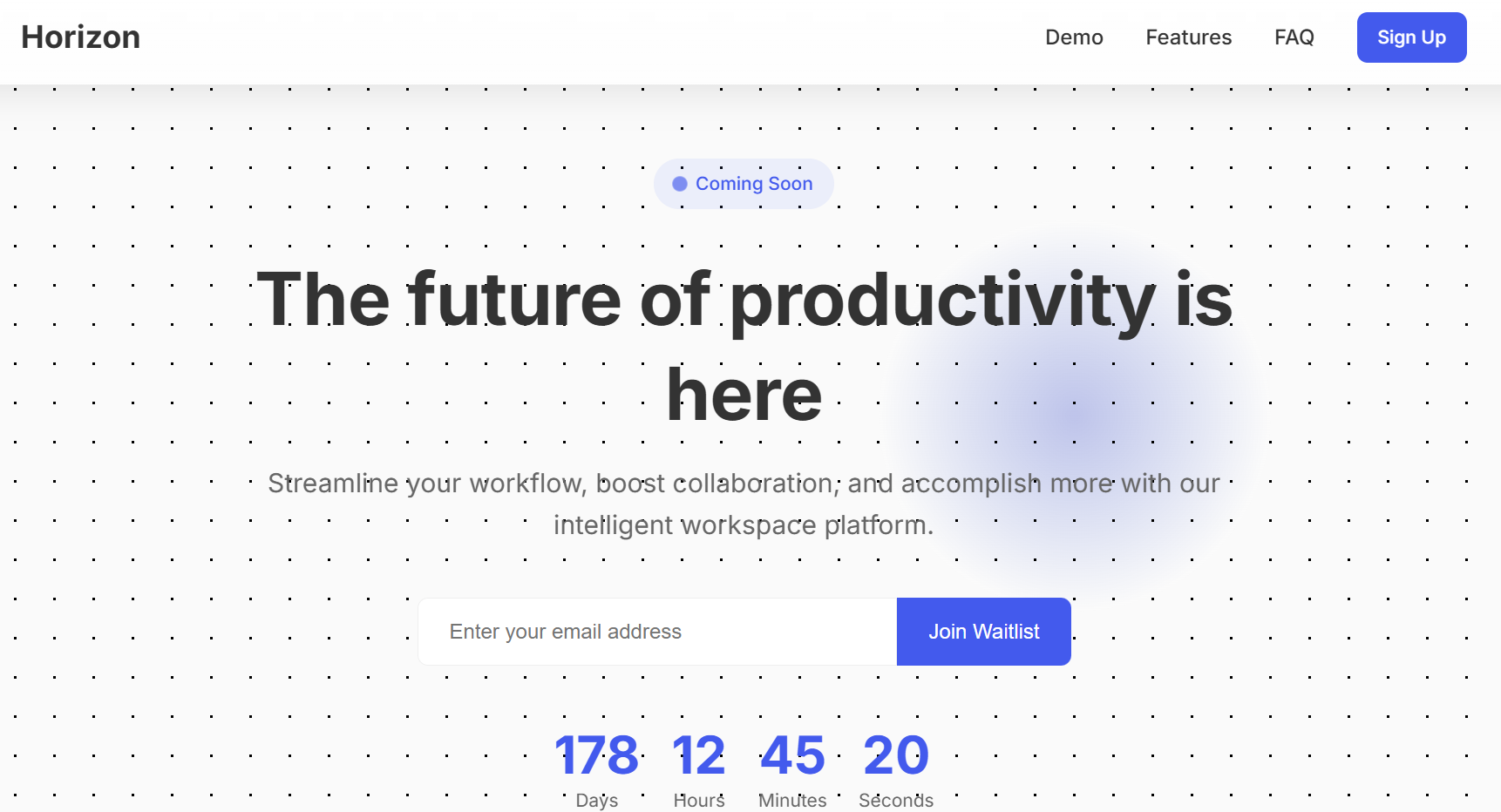 Tech Startup Landing